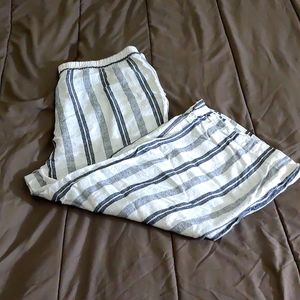 Straight leg stripe pants